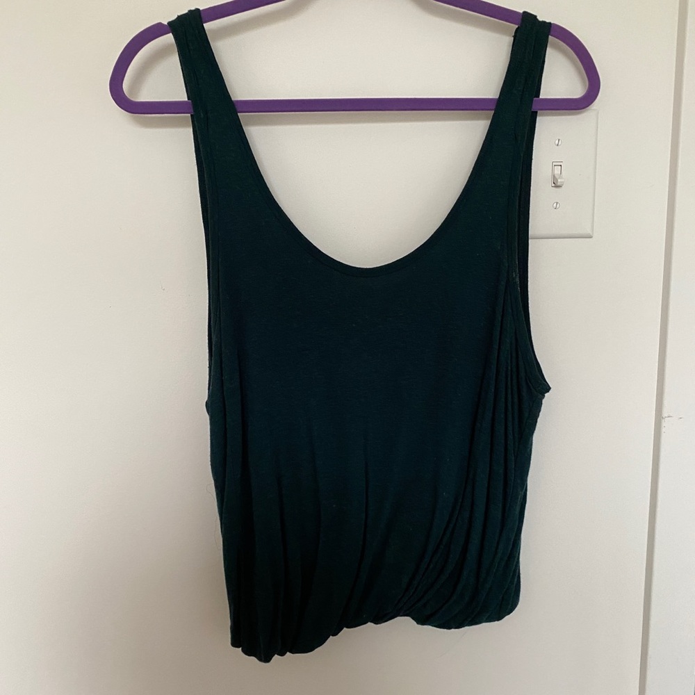 Free People Dark Green Tank Top